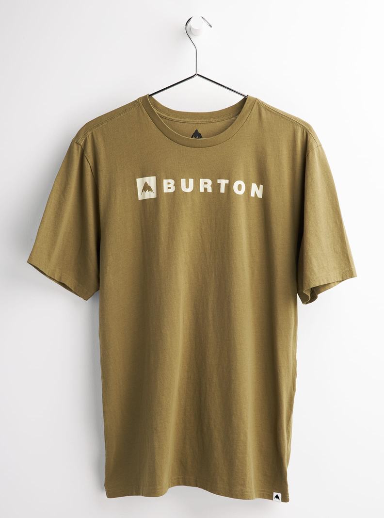 T-shirts Burton Horizontal Mountain Corta Sleeve  Vert Olive Femme | EWI-1133507