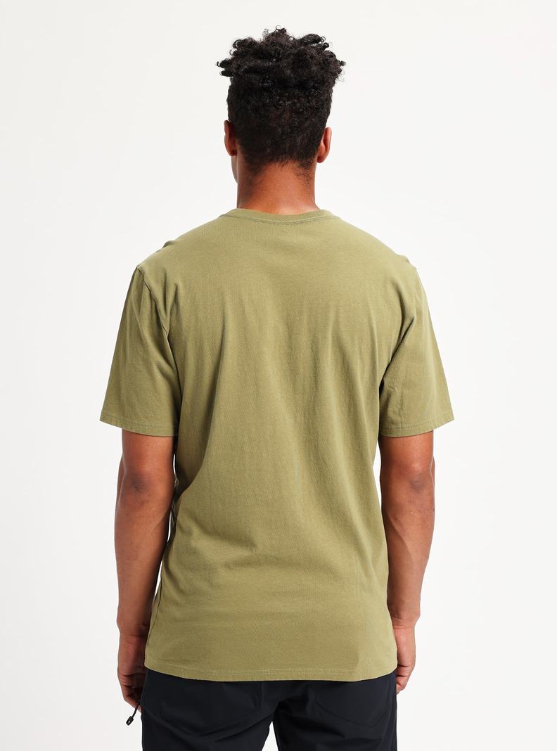 T-shirts Burton Horizontal Mountain Corta Sleeve  Vert Olive Femme | EWI-1133507