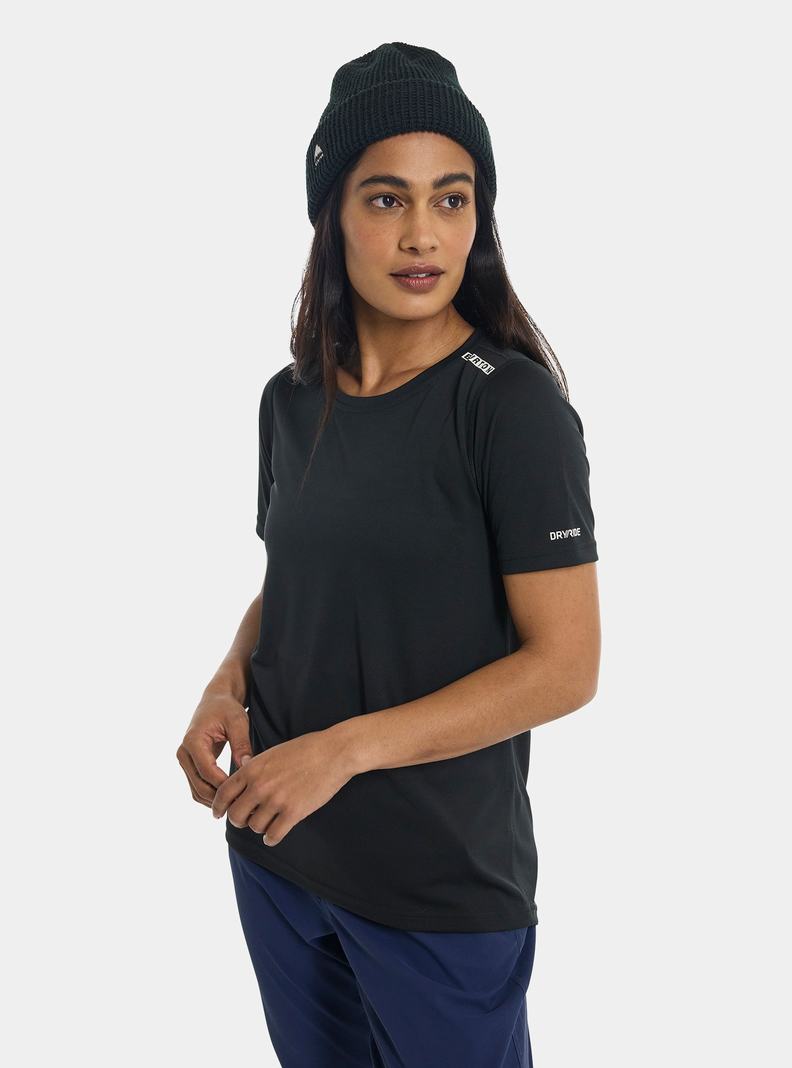 T-shirts Burton Active Corta Sleeve  Noir Femme | HDW-6407592