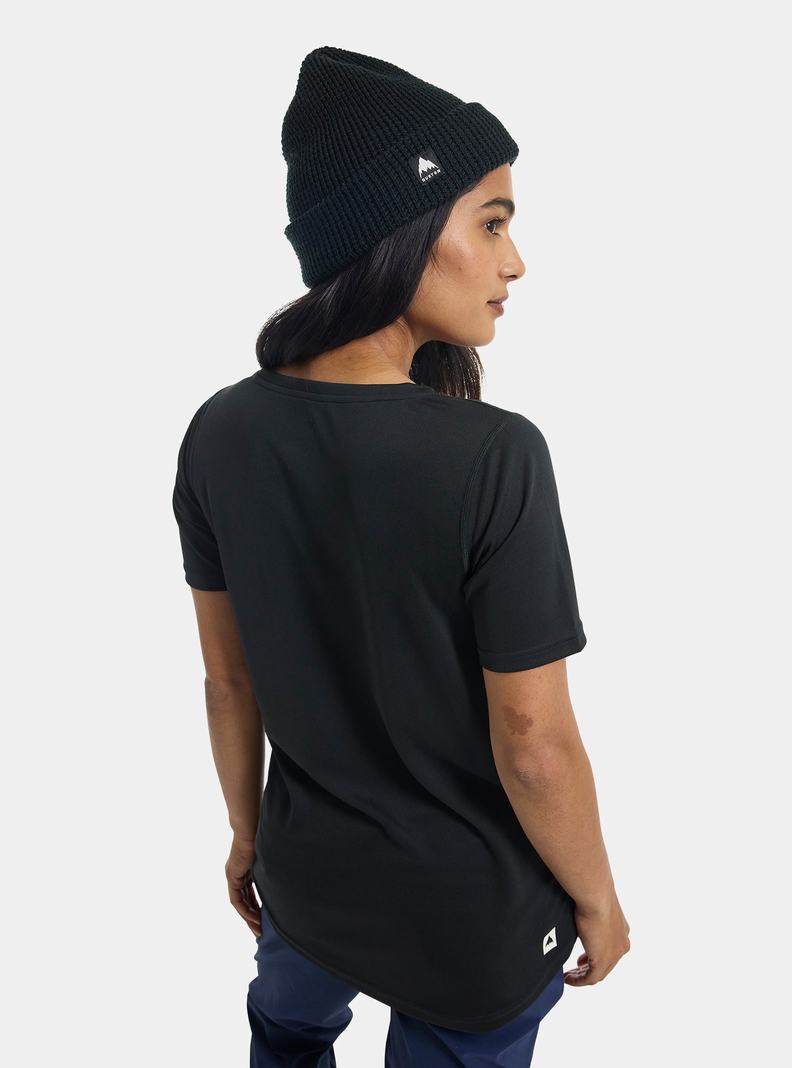 T-shirts Burton Active Corta Sleeve  Noir Femme | HDW-6407592