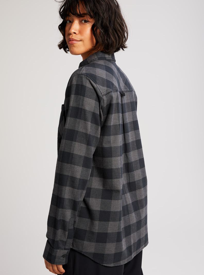 Chemise Burton Grace Long Sleeve Flannel  Noir Femme | AIO-9151281