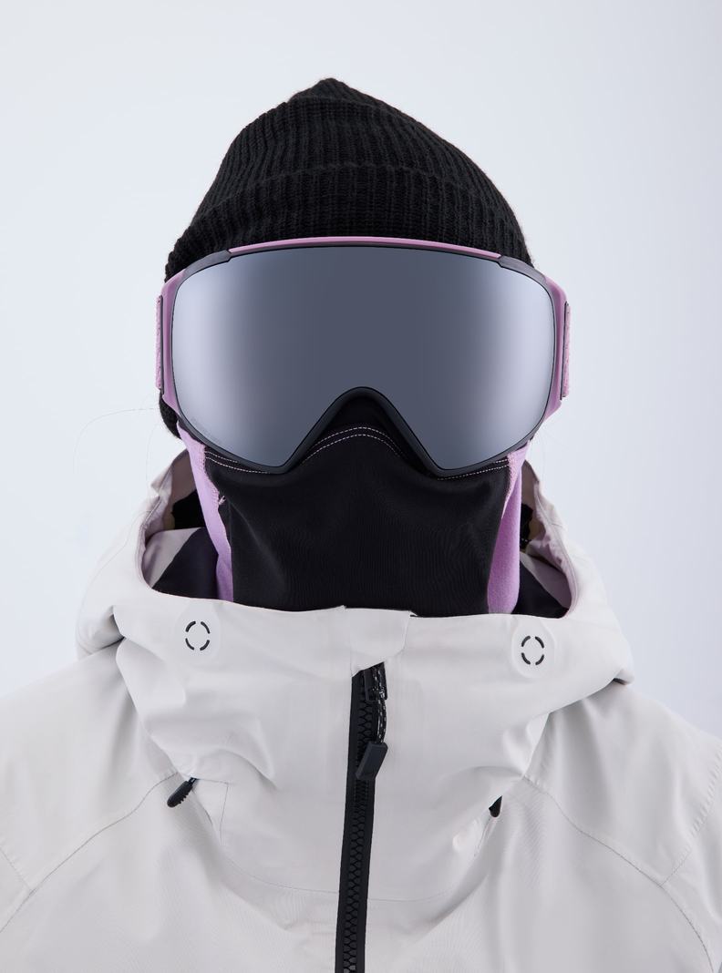 Lunette Ski Burton Anon M4S Low Bridge Fit Goggles (Toric) + Bonus Lens + MFI FACE MASK  Violette Orange Noir Femme | VOD-4784180