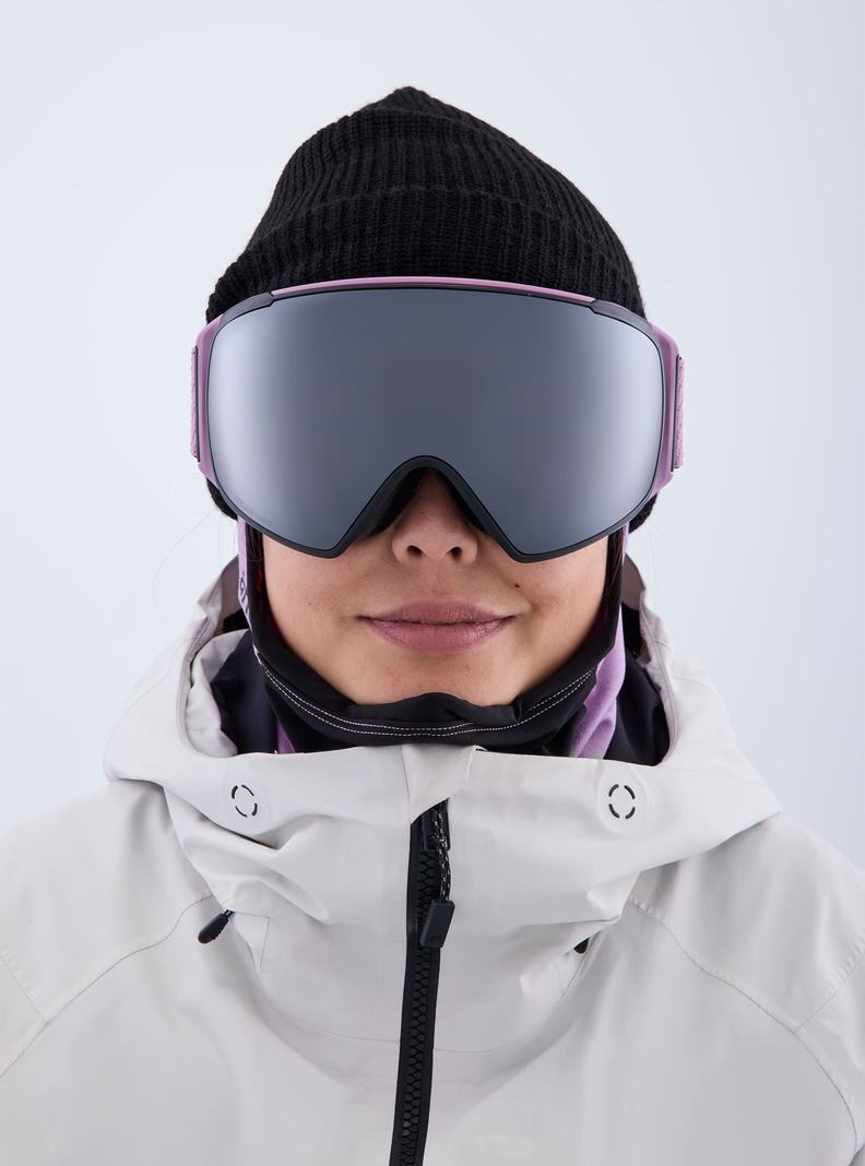 Lunette Ski Burton Anon M4S Low Bridge Fit Goggles (Toric) + Bonus Lens + MFI FACE MASK  Violette Orange Noir Femme | VOD-4784180