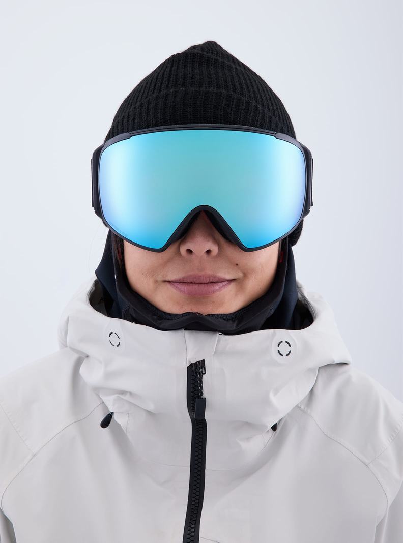 Lunette Ski Burton Anon M4S Low Bridge Fit Goggles (Toric) + Bonus Lens + MFI FACE MASK  Noir Bleu Rose Femme | YXH-5876180