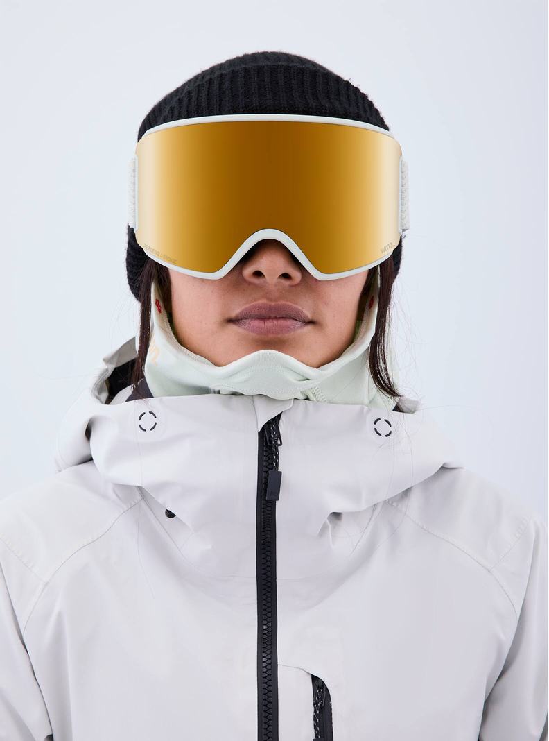 Lunette Ski Burton Anon WM3 Goggles + Bonus Lens + MFI Face Mask  Orange Femme | MWT-4222538