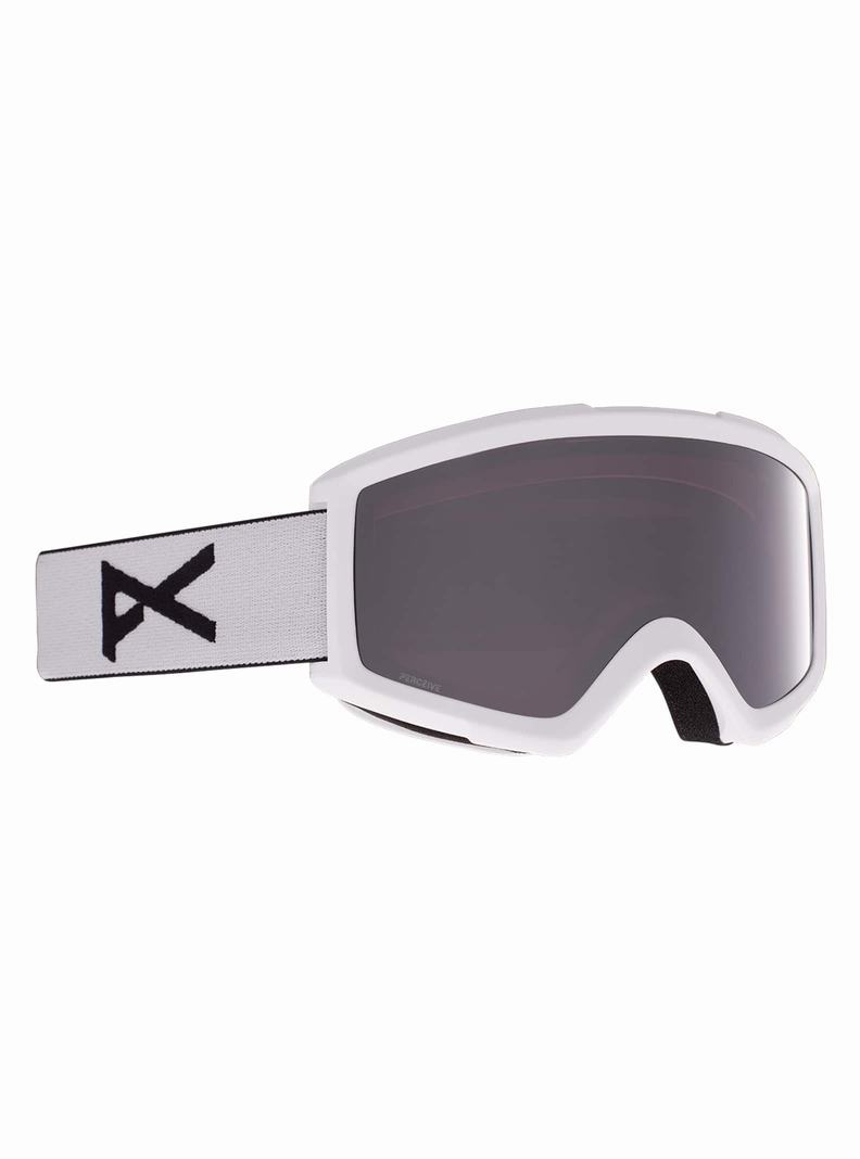 Lunette Ski Burton Anon Helix 2.0 Low Bridge Fit  Blanche Orange Noir Femme | ZMW-3148718