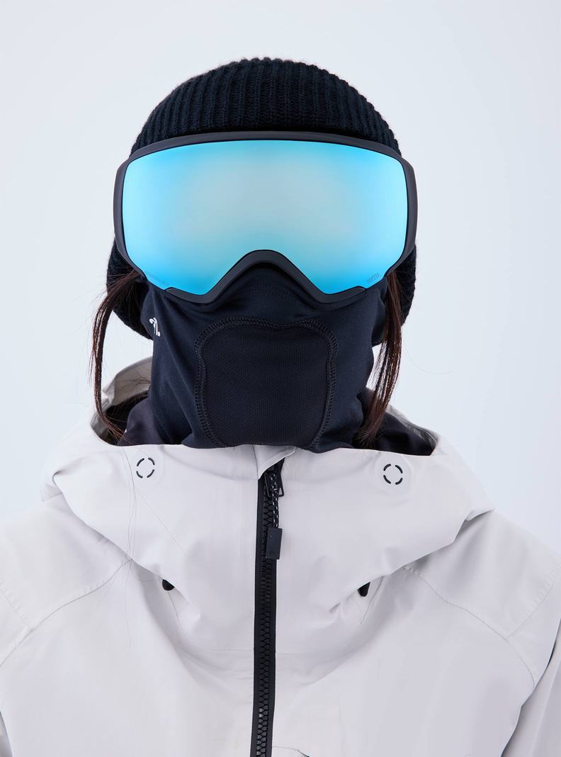 Lunette Ski Burton Anon WM1 Goggles + Bonus Lens + MFI Face Mask  Noir Bleu Rose Femme | PXO-4485363