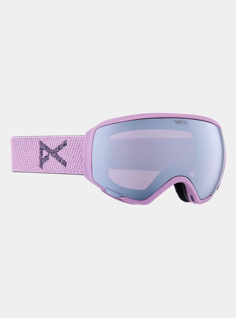 Lunette Ski Burton Anon WM1 Goggles + Bonus Lens + MFI Face Mask  Violette Orange Noir Femme | JSF-1606545