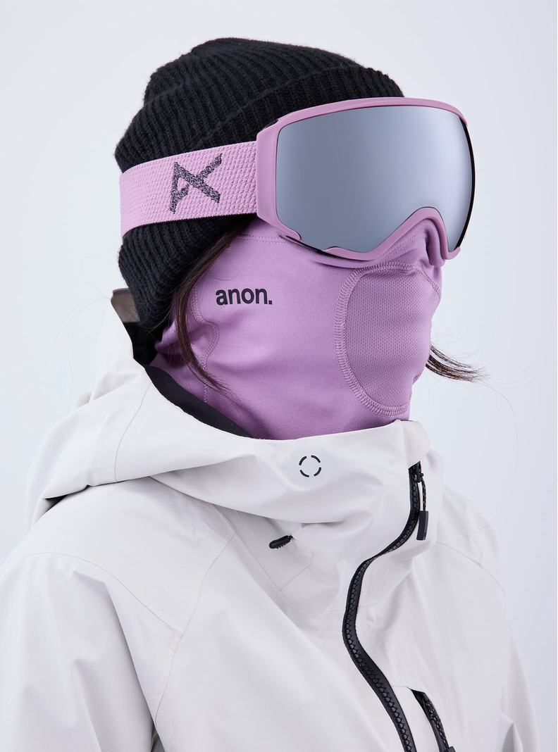 Lunette Ski Burton Anon WM1 Goggles + Bonus Lens + MFI Face Mask  Violette Orange Noir Femme | JSF-1606545