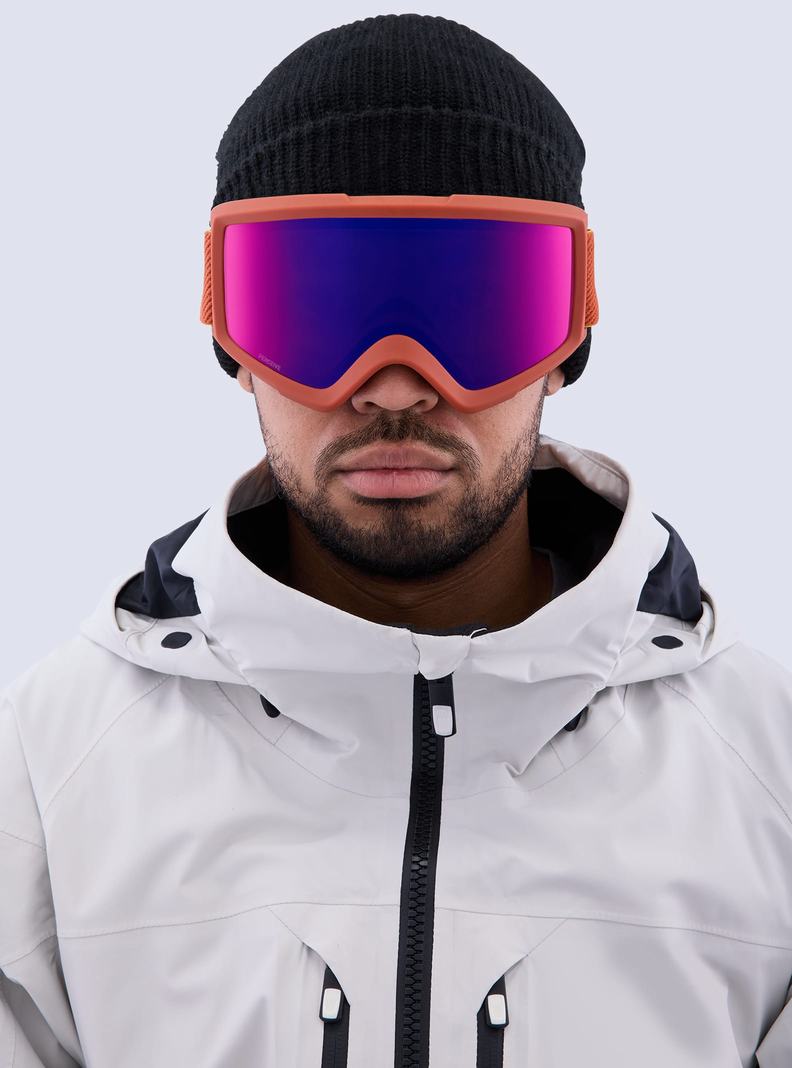 Lunette Ski Burton Anon Helix 2.0 Perceive Goggles + Bonus Lens  Orange Rouge Femme | WHI-9779847