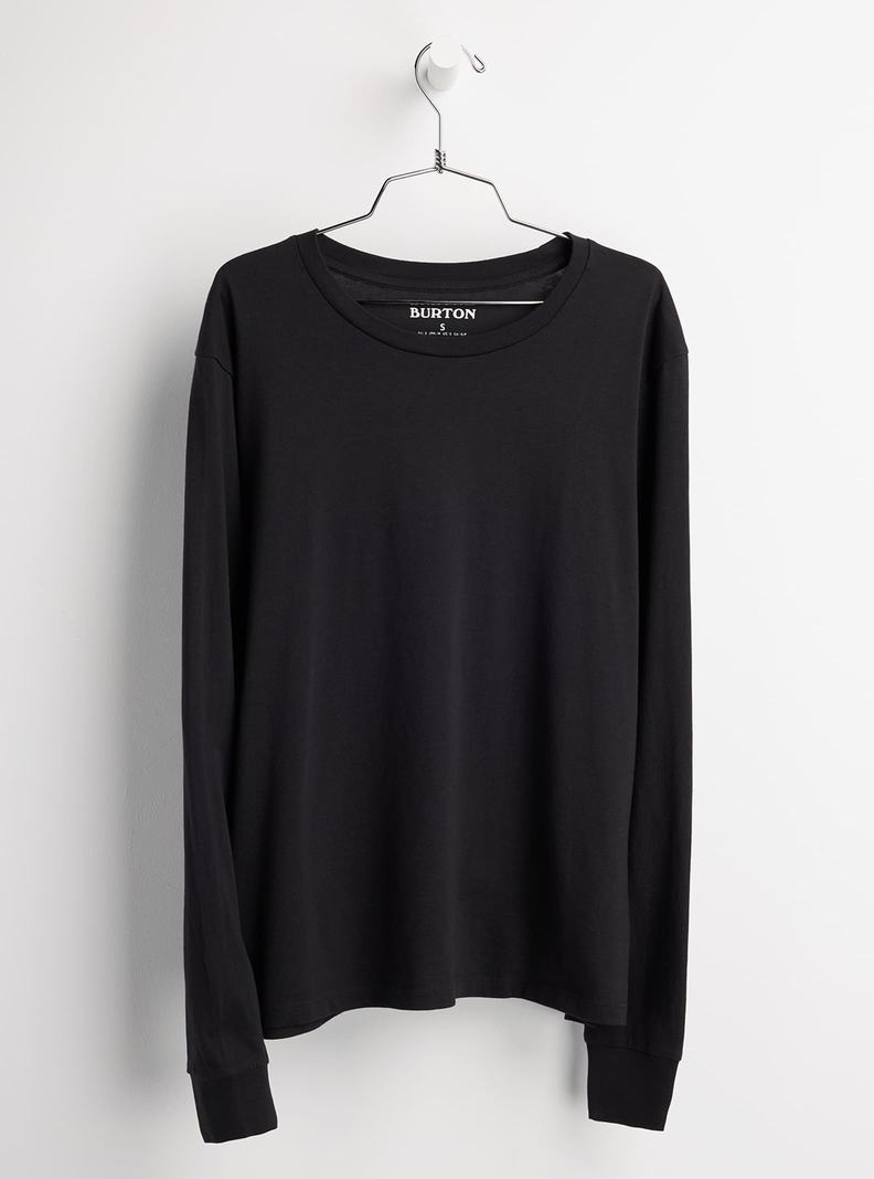 T-shirts Burton Classiche Blank Long Sleeve  Noir Femme | GBR-4735076