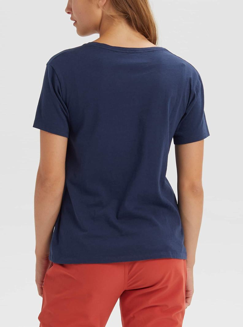 T-shirts Burton Classiche Corta Sleeve Pocket  Bleu Femme | DFV-8951674