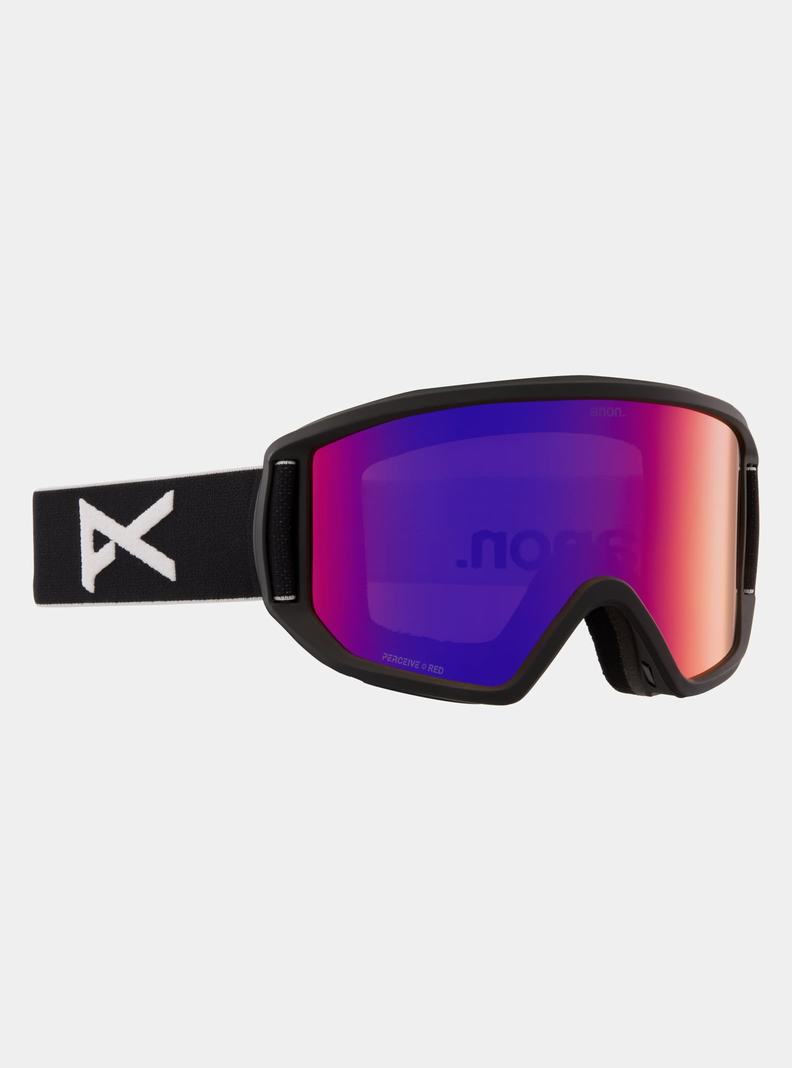 Lunette Ski Burton Anon Relapse Goggles + Bonus Lens  Noir Orange Rouge Femme | MGU-2340615