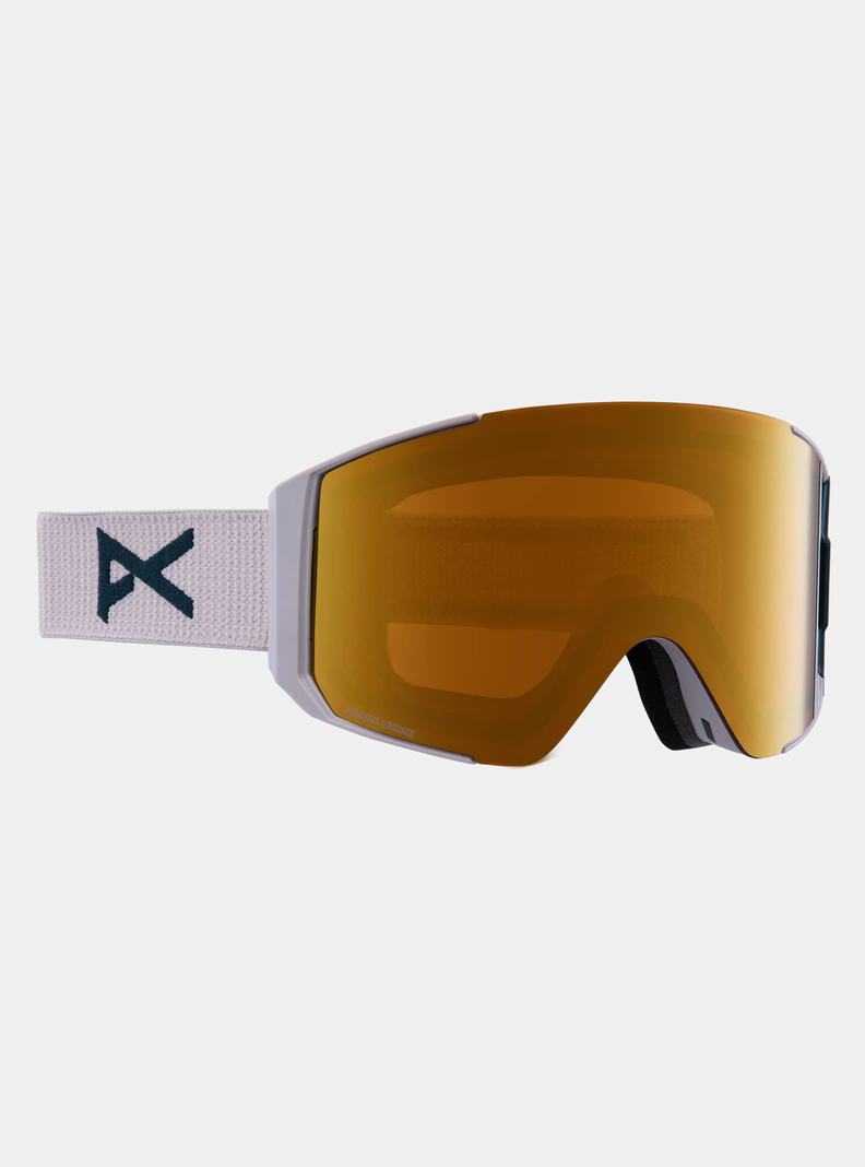 Lunette Ski Burton Anon Sync Low Bridge Fit Goggles + Bonus Lens  Grise Orange Femme | ZGH-6529239