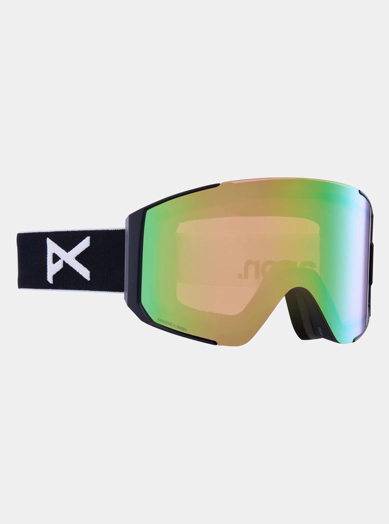 Lunette Ski Burton Anon Sync Low Bridge Fit Goggles + Bonus Lens  Noir Vert Rose Femme | AWN-4185993