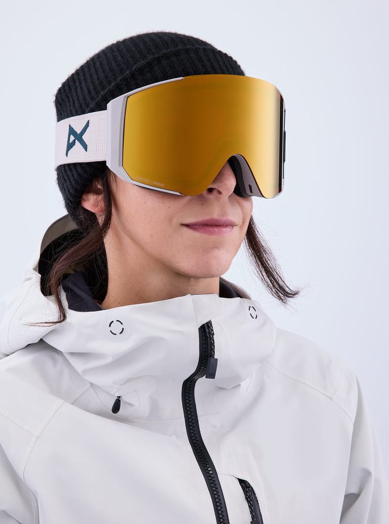 Lunette Ski Burton Anon Sync Goggles + Bonus Lens  Grise Orange Femme | EXO-2643009