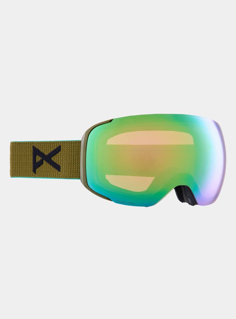 Lunette Ski Burton Anon M2 Goggles + Bonus Lens + MFI Face Mask  Vert Rose Femme | ZGY-6482617