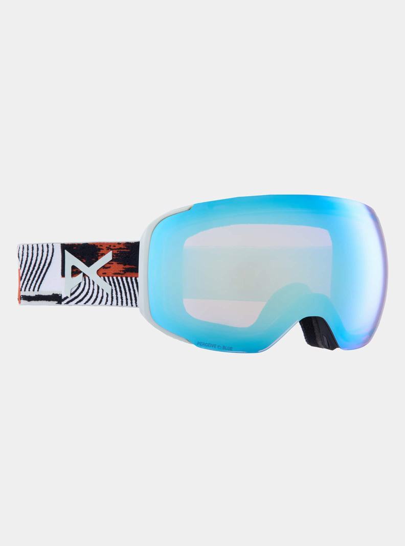 Lunette Ski Burton Anon M2 Goggles + Bonus Lens + MFI Face Mask  Bleu Rose Femme | EID-9419657