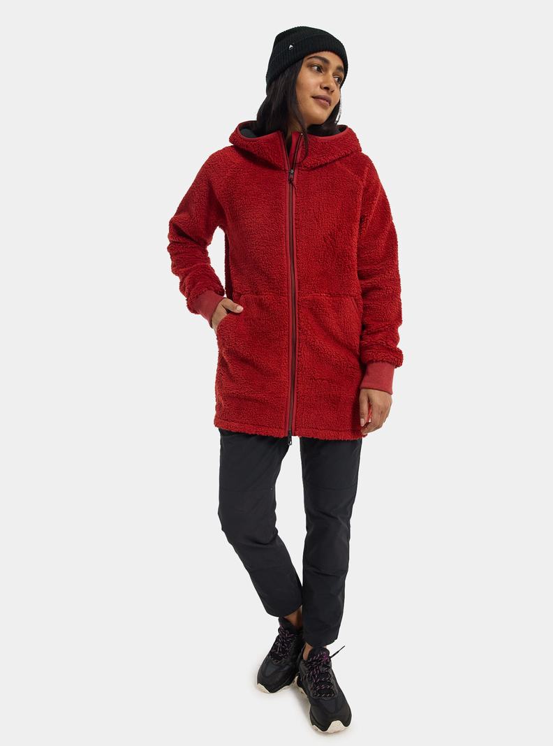 Sweats Burton Minxy Full-Zip Fleece  Rouge Femme | AJA-9760219