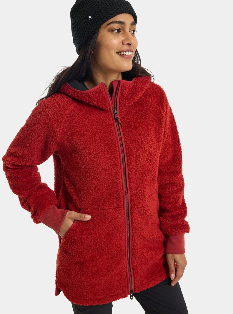 Sweats Burton Minxy Full-Zip Fleece  Rouge Femme | AJA-9760219