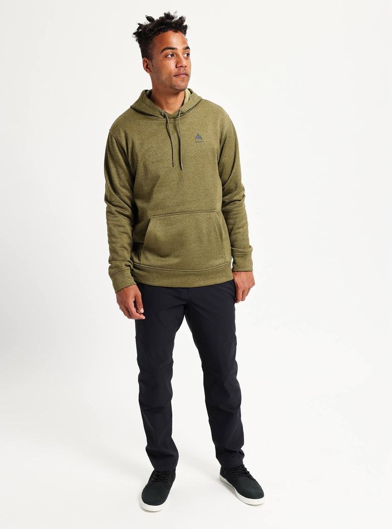 Sweat à capuche Burton Oak Pullover  Vert Olive Homme | JFK-2985445