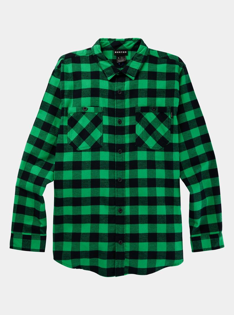 Chemise Burton Favorite Long Sleeve Flannel  Vert Homme | CJI-0061856