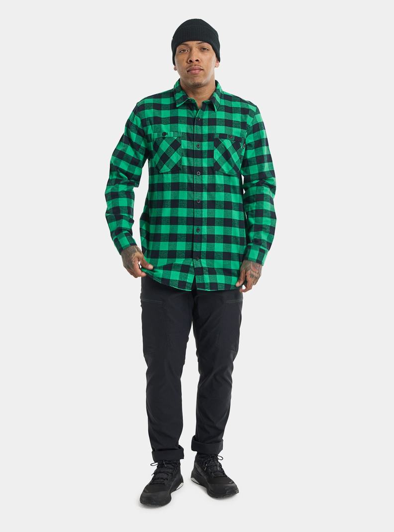 Chemise Burton Favorite Long Sleeve Flannel  Vert Homme | CJI-0061856