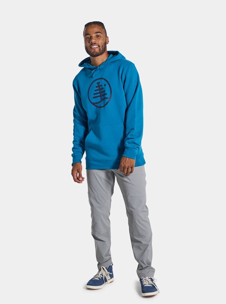 Sweat à capuche Burton Family Tree Pullover  Bleu Homme | QMU-1007653