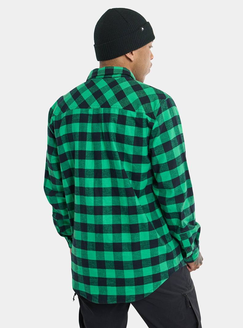 Chemise Burton Favorite Long Sleeve Flannel  Vert Homme | CJI-0061856