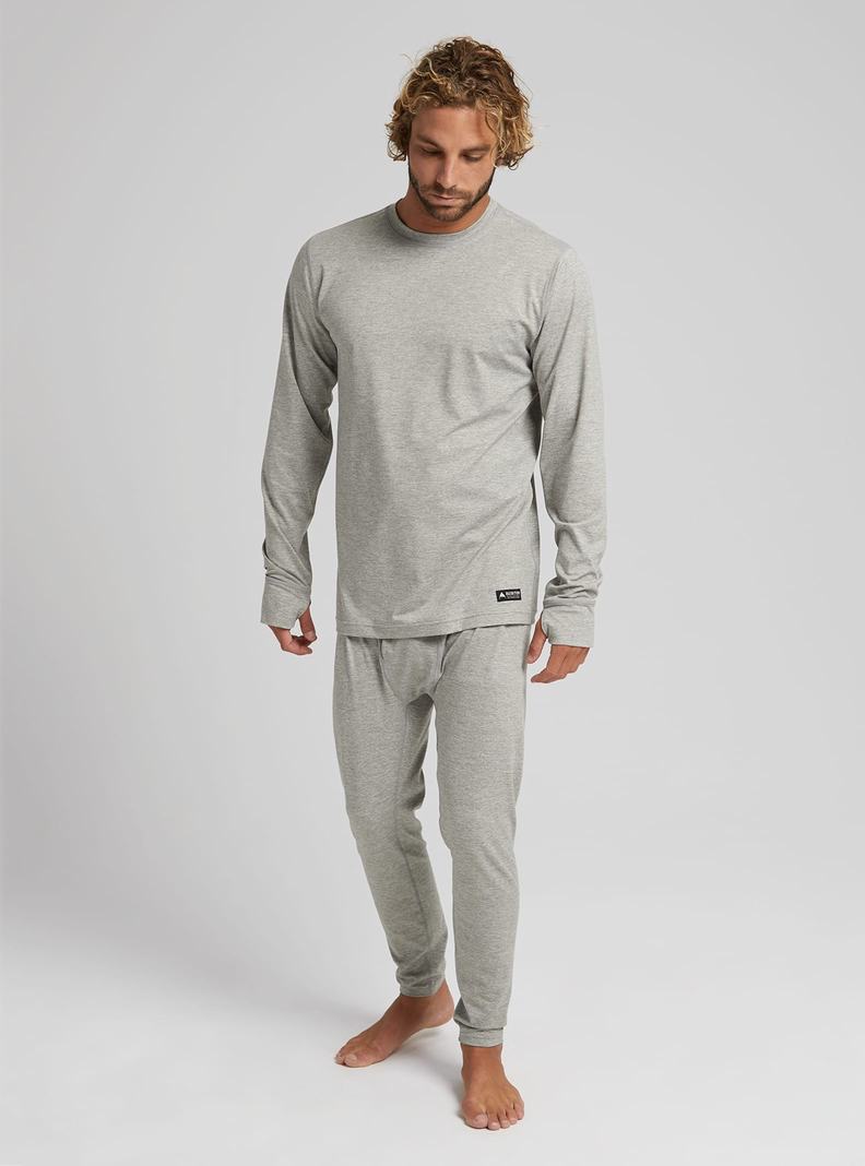 Sous-couches Burton Midweight Base Layer Crewneck  Grise Homme | WKE-2574001