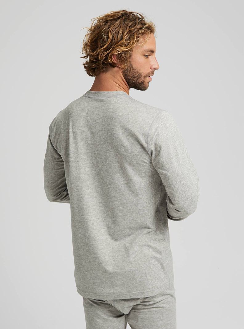 Sous-couches Burton Midweight Base Layer Crewneck  Grise Homme | WKE-2574001