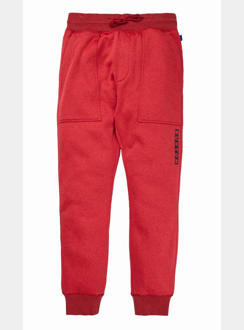 Pantalon Burton Oak Fleece  Rouge Homme | UEQ-9473831