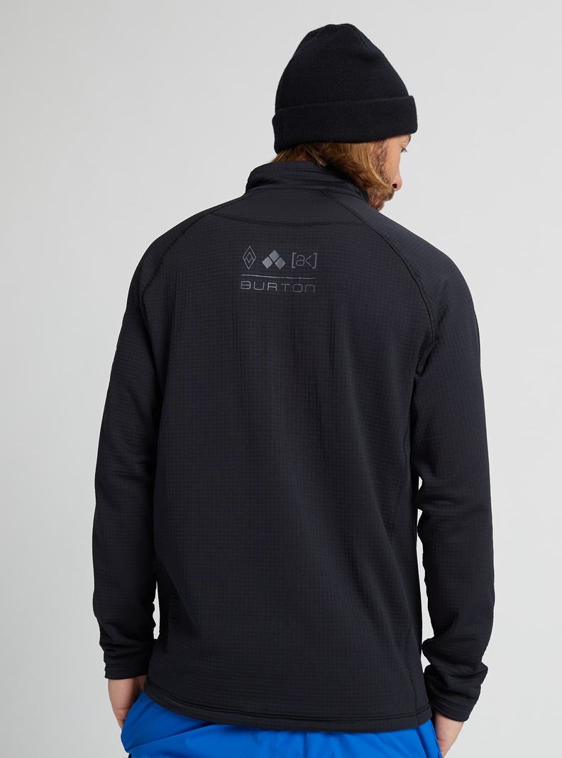 Sweats Burton [ak] Helium Power Grid Half-Zip Fleece  Noir Homme | LQU-9429111