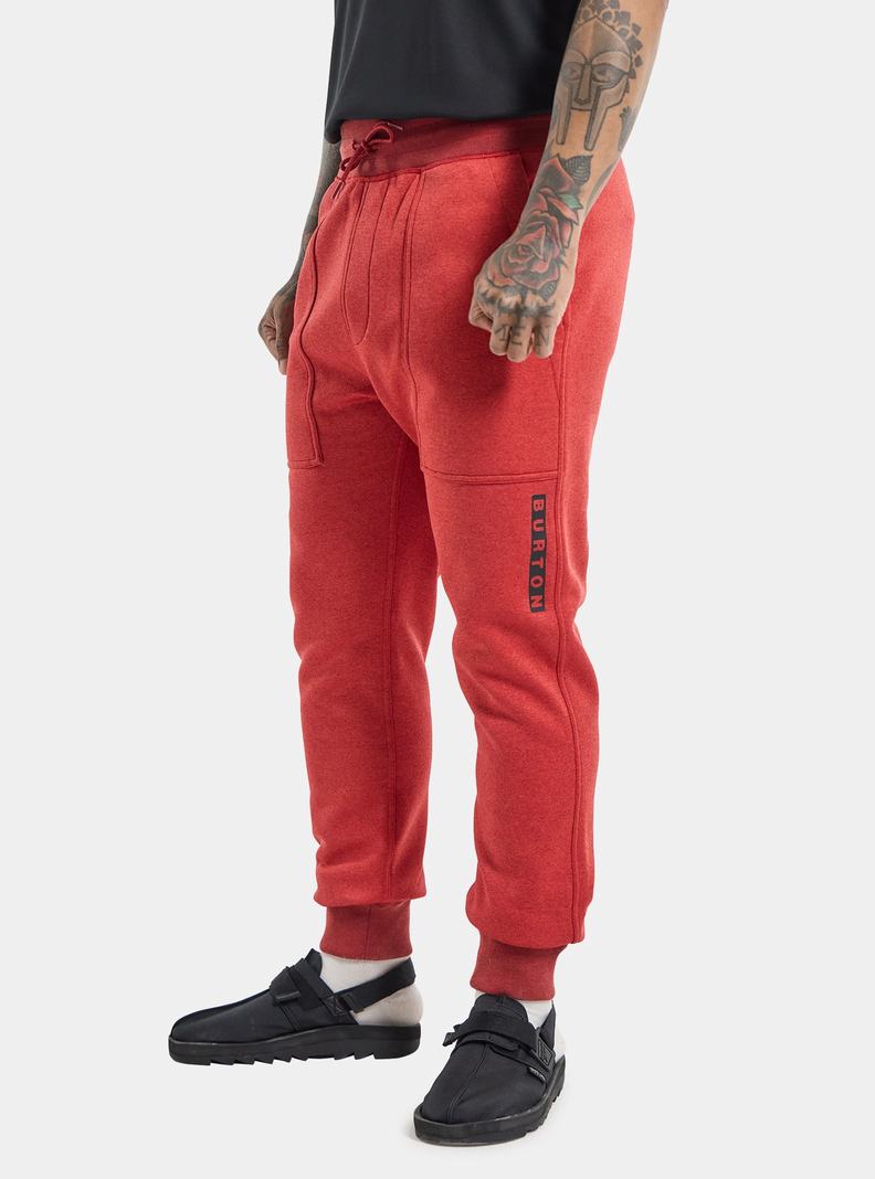 Pantalon Burton Oak Fleece  Rouge Homme | UEQ-9473831