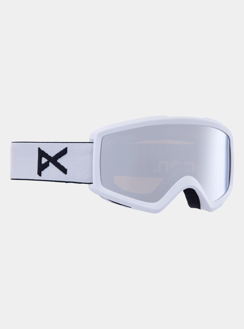 Lunette Ski Burton Anon Helix 2.0 Goggles + Bonus Lens  Blanche Argent Femme | KGH-6671945