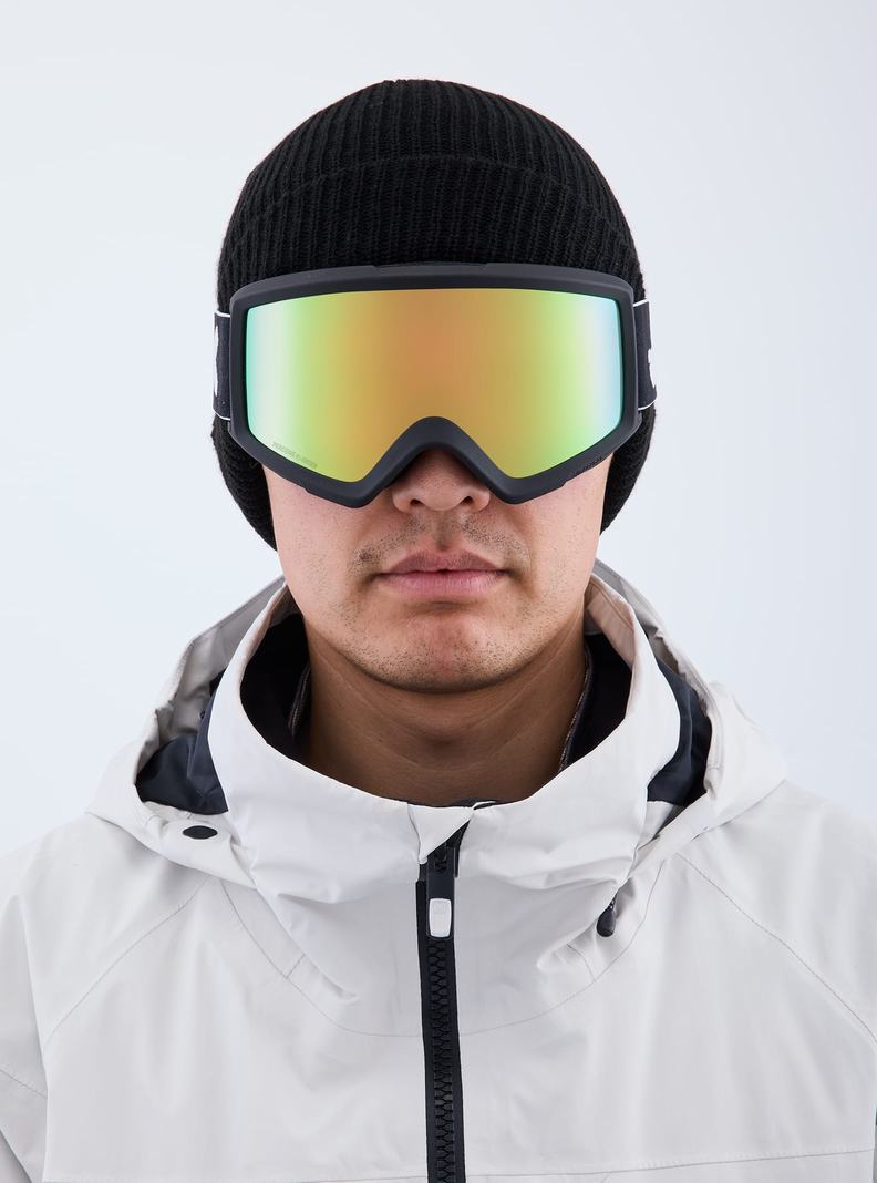 Lunette Ski Burton Anon Helix 2.0 Low Bridge Fit  Noir Vert Homme | EKW-1032281