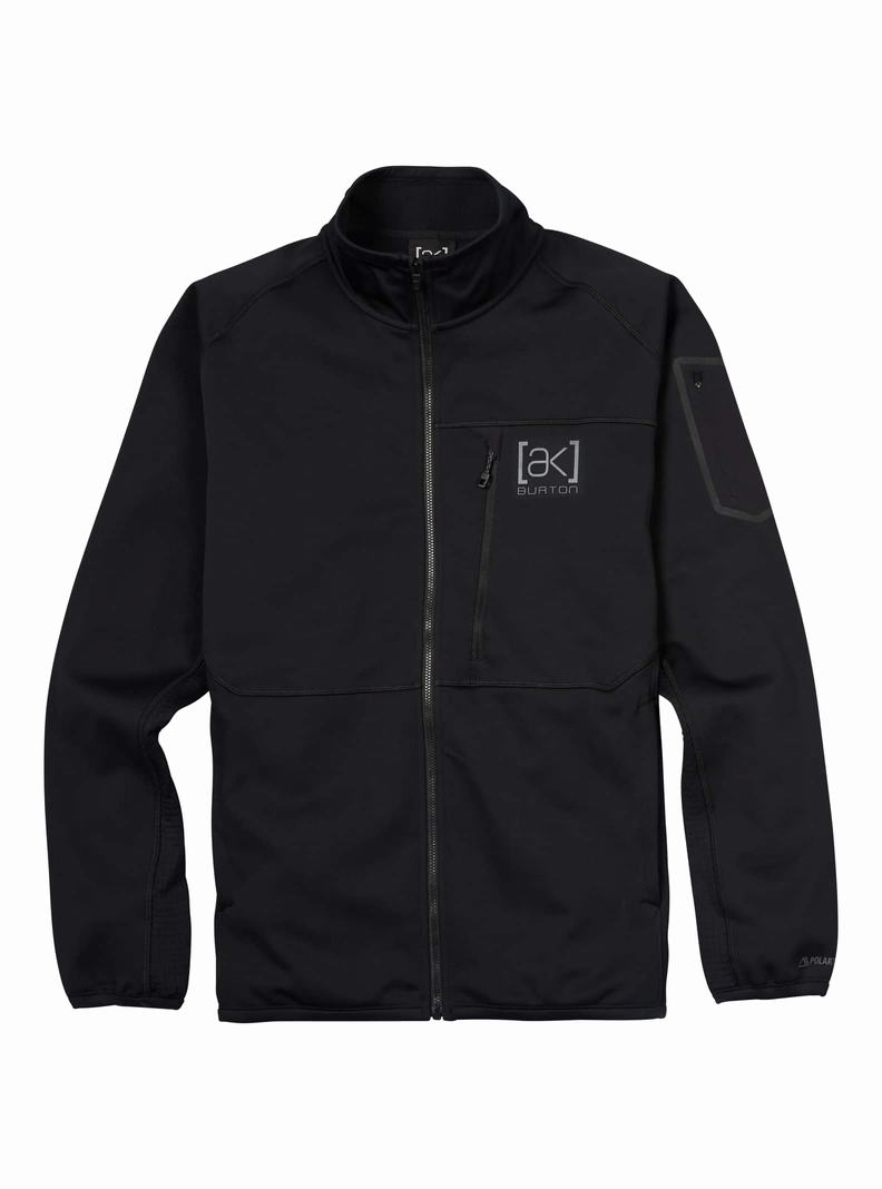 Sweats Burton [ak] Helium Power Grid Full-Zip Fleece  Noir Homme | ASM-2293291