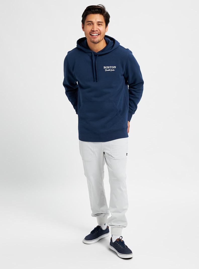 Sweat à capuche Burton Durable Goods Pullover  Bleu Homme | ICK-9627429