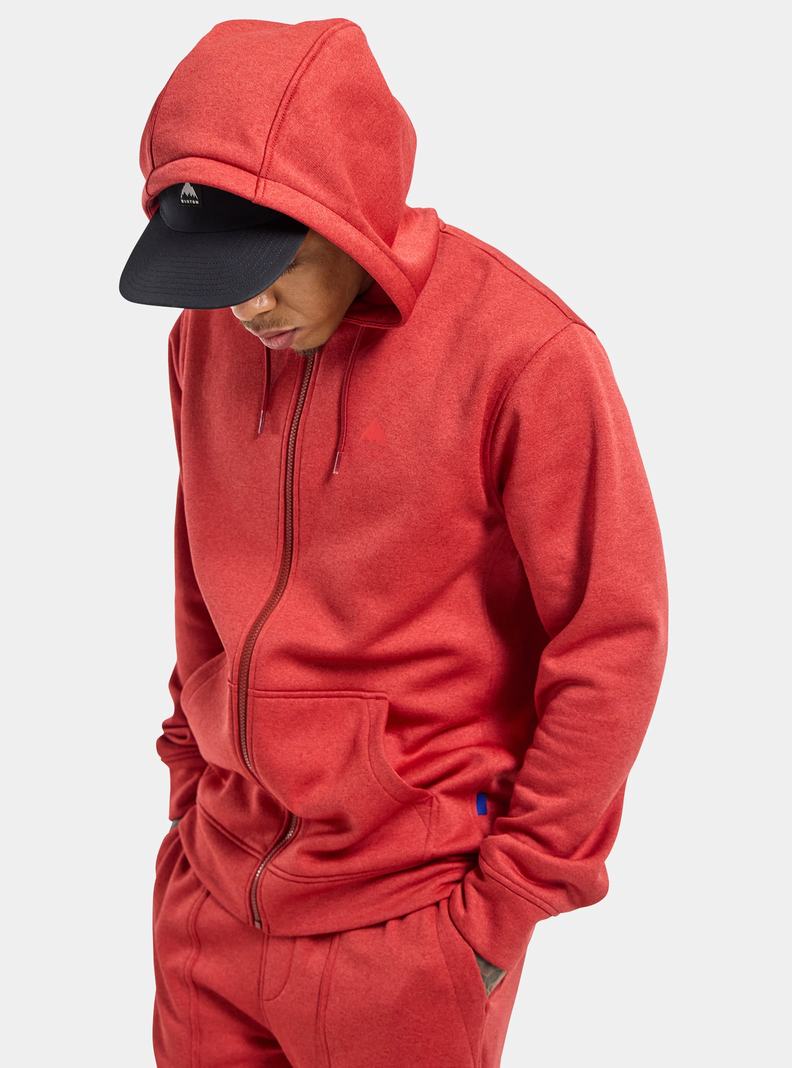 Sweats Burton Oak Full-Zip Hoodie  Rouge Homme | TPP-8832358