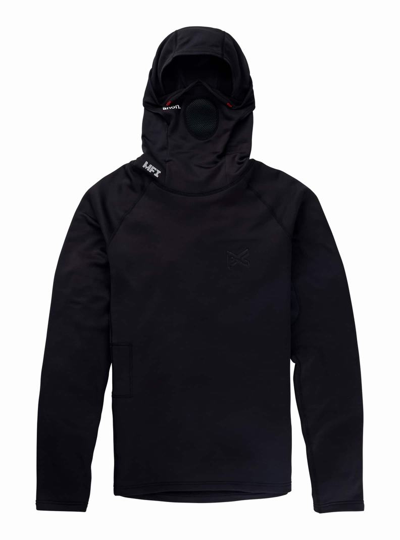 Sweat à capuche Burton Anon MFI Power Dry Long Sleeve Balaclava  Noir Homme | ZFA-9634797