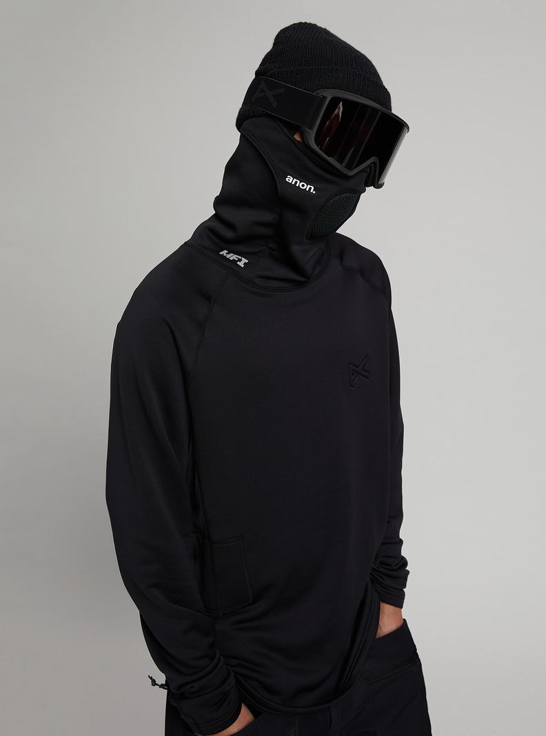 Sweat à capuche Burton Anon MFI Power Dry Long Sleeve Balaclava  Noir Homme | ZFA-9634797