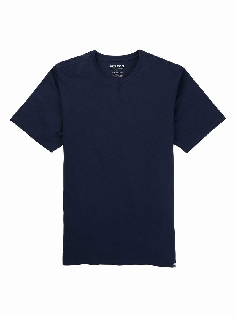 T-shirts Burton Classiche Corta Sleeve  Bleu Homme | GJO-8054891