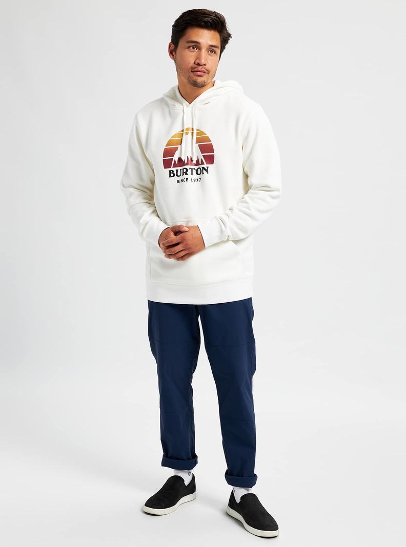 Sweat à capuche Burton Underhill Pullover  Blanche Homme | ZSH-8661778