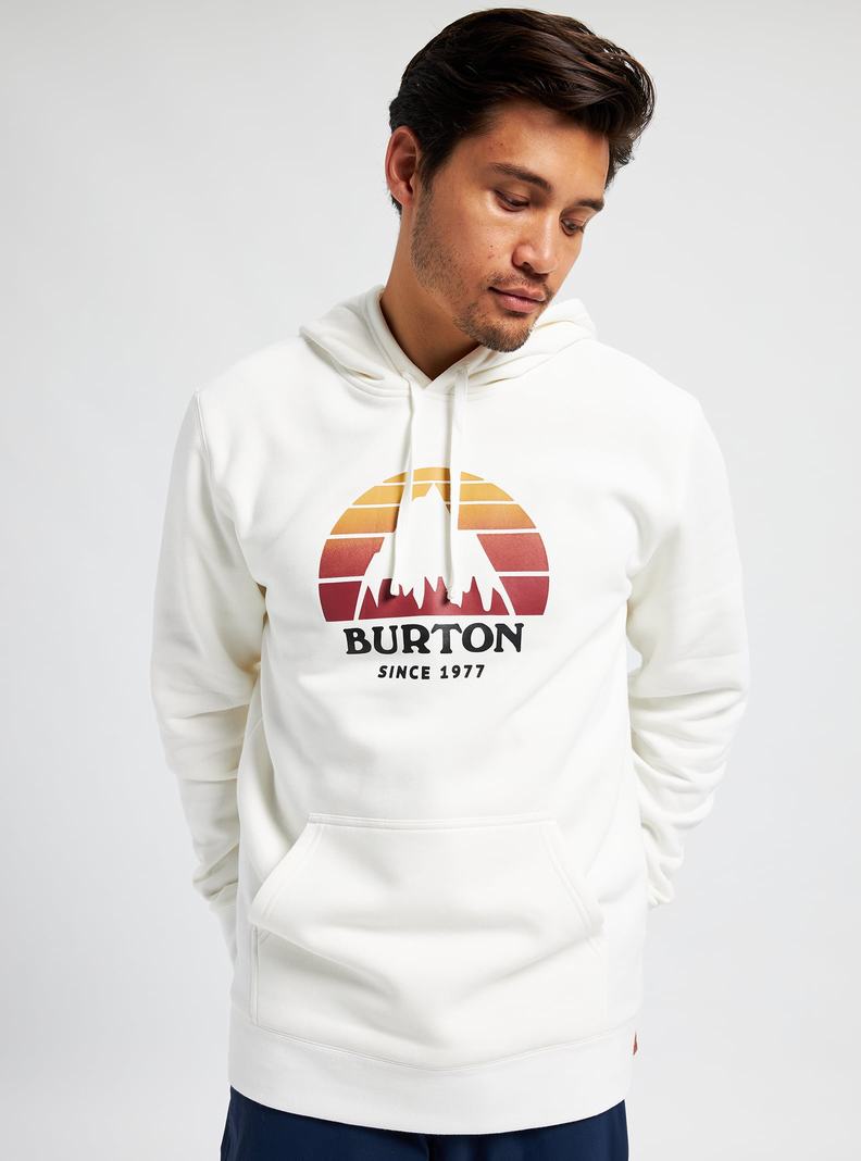 Sweat à capuche Burton Underhill Pullover  Blanche Homme | ZSH-8661778