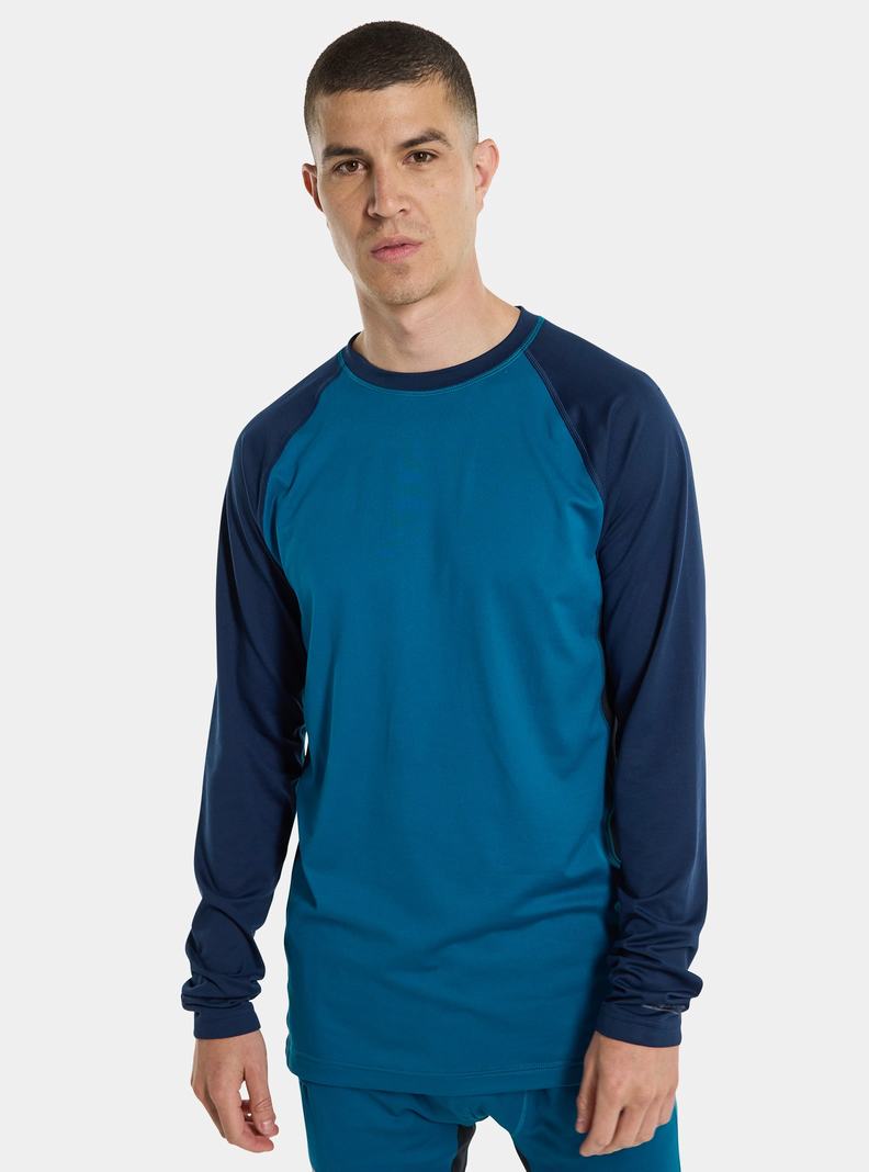 Sous-couches Burton Midweight X Base Layer Crewneck  Bleu Homme | IGW-4318503