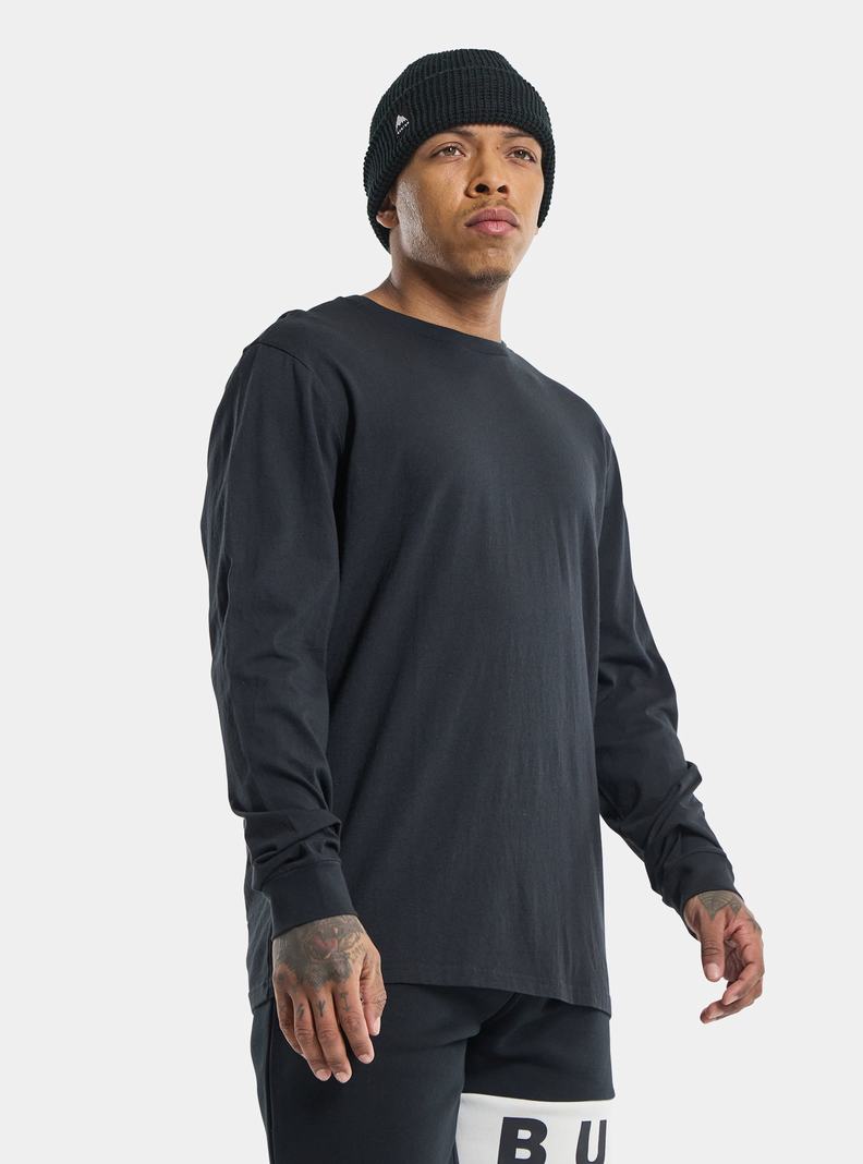 T-shirts Burton Classiche Long Sleeve  Noir Homme | JRO-9077396