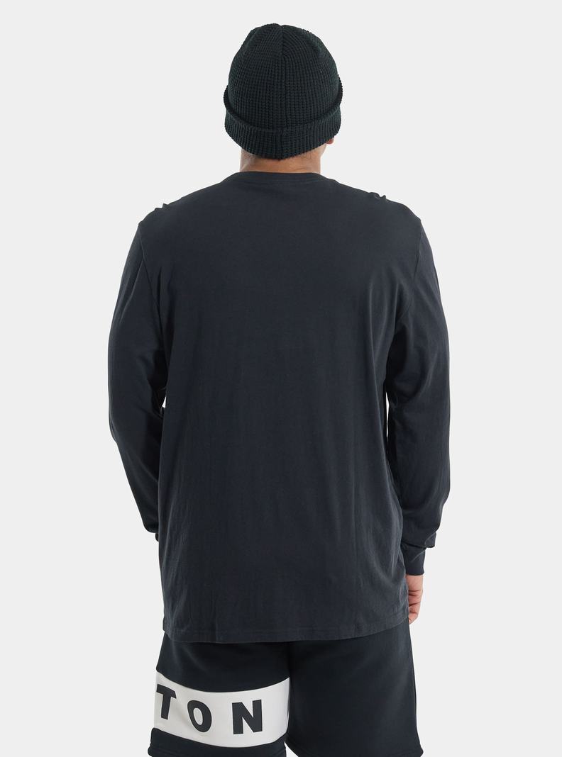 T-shirts Burton Classiche Long Sleeve  Noir Homme | JRO-9077396