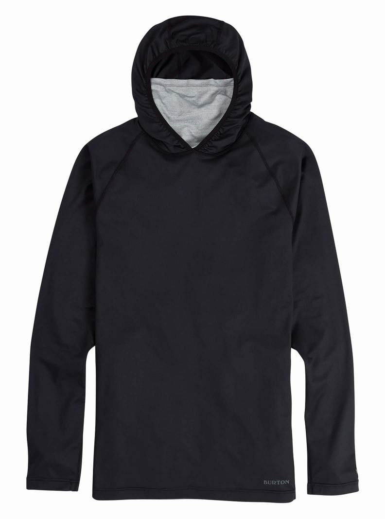 Sous-couches Burton Midweight X Base Layer Long Neck Hoodie  Noir Grise Homme | WMT-3716211