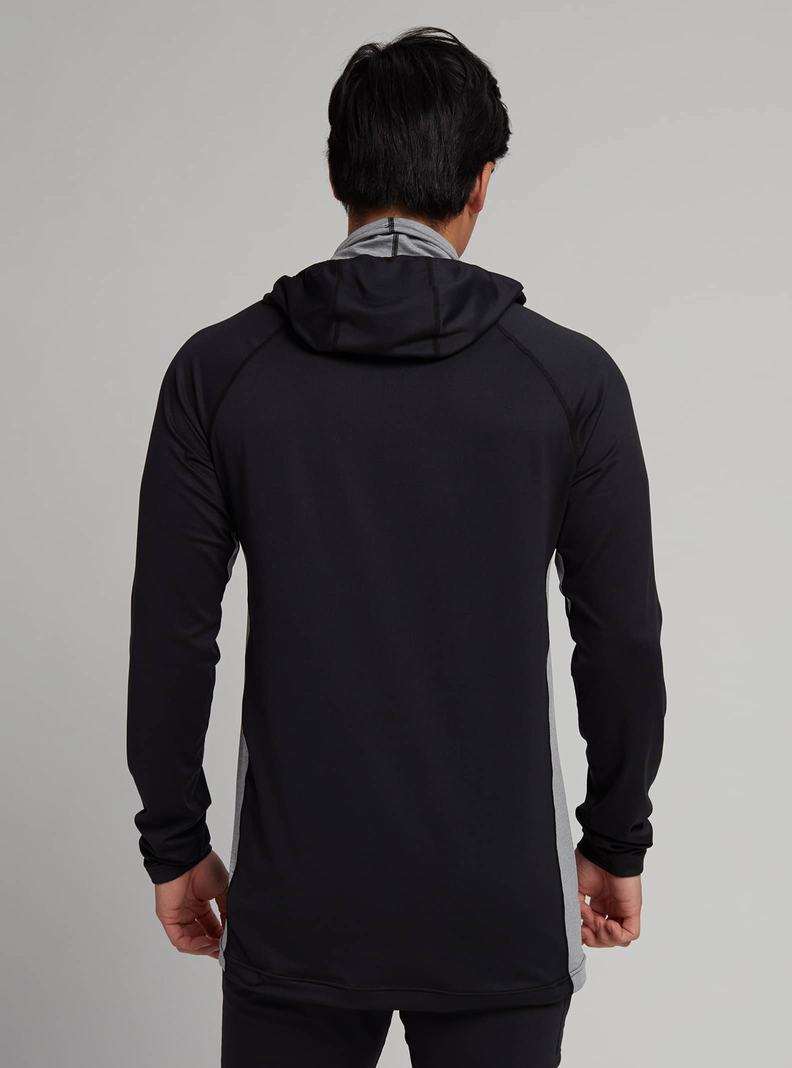 Sous-couches Burton Midweight X Base Layer Long Neck Hoodie  Noir Grise Homme | WMT-3716211