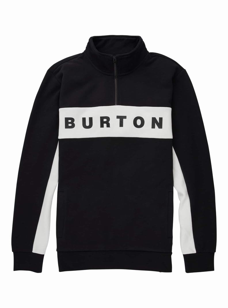 Sweats Burton Lowball Quarter-Zip Fleece  Noir Homme | CWA-0501404